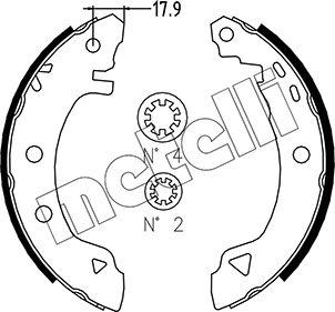 Metelli 53-0001 - Комплект гальм, барабанний механізм autozip.com.ua