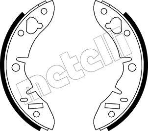 Metelli 53-0003 - Комплект гальм, барабанний механізм autozip.com.ua