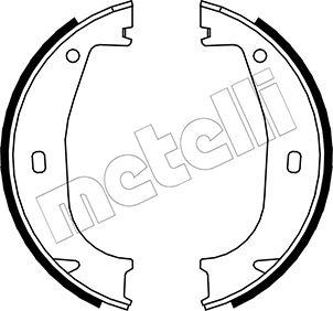 Metelli 53-0016 - Комплект гальм, ручник, парковка autozip.com.ua