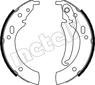 Metelli 53-0010 - Комплект гальм, барабанний механізм autozip.com.ua