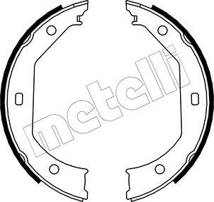 Metelli 53-0017 - Комплект гальм, ручник, парковка autozip.com.ua