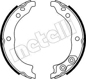 Metelli 53-0089K - Комплект гальм, ручник, парковка autozip.com.ua