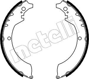 Metelli 53-0033 - Комплект гальм, барабанний механізм autozip.com.ua