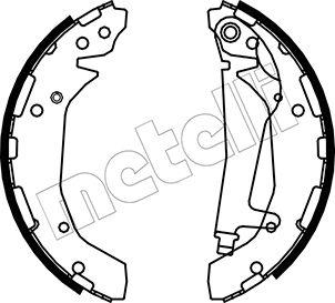 Metelli 53-0032 - Комплект гальм, барабанний механізм autozip.com.ua