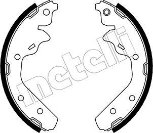 Metelli 53-0028 - Комплект гальм, барабанний механізм autozip.com.ua