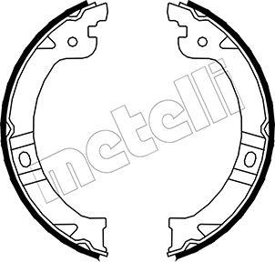Metelli 53-0027 - Комплект гальм, ручник, парковка autozip.com.ua