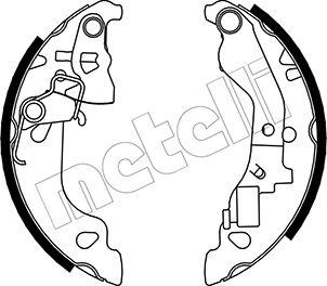 Metelli 53-0079Y - Комплект гальм, барабанний механізм autozip.com.ua