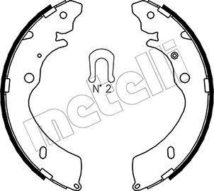 Metelli 53-0194 - Комплект гальм, барабанний механізм autozip.com.ua