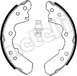 Metelli 53-0191 - Комплект гальм, барабанний механізм autozip.com.ua