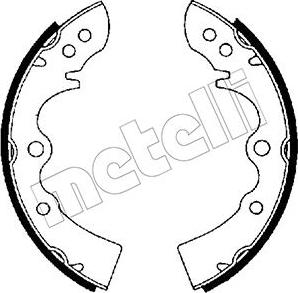 Metelli 53-0198 - Комплект гальм, барабанний механізм autozip.com.ua