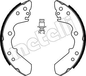 Metelli 53-0192 - Комплект гальм, барабанний механізм autozip.com.ua