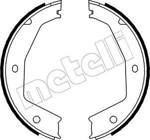 Metelli 53-0197 - Комплект гальм, ручник, парковка autozip.com.ua