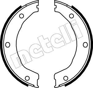 Metelli 53-0145 - Комплект гальм, ручник, парковка autozip.com.ua