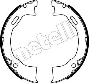 Metelli 53-0146 - Комплект гальм, ручник, парковка autozip.com.ua
