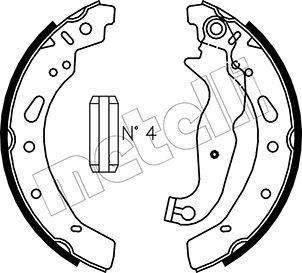 Metelli 53-0148 - Комплект гальм, барабанний механізм autozip.com.ua