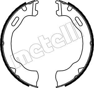 Metelli 53-0147 - Комплект гальм, ручник, парковка autozip.com.ua