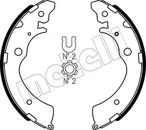 Metelli 53-0154 - Комплект гальм, барабанний механізм autozip.com.ua