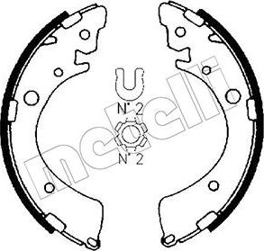 Metelli 53-0153 - Комплект гальм, барабанний механізм autozip.com.ua