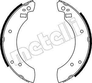 Metelli 53-0104 - Комплект гальм, барабанний механізм autozip.com.ua