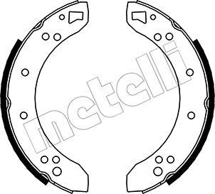 Metelli 53-0101 - Комплект гальм, барабанний механізм autozip.com.ua