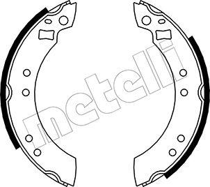 Metelli 53-0103 - Комплект гальм, барабанний механізм autozip.com.ua