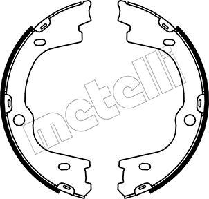 Metelli 53-0188 - Комплект гальм, ручник, парковка autozip.com.ua