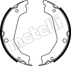 Metelli 53-0183 - Комплект гальм, ручник, парковка autozip.com.ua