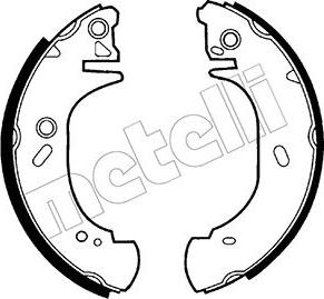 Metelli 53-0127 - Комплект гальм, барабанний механізм autozip.com.ua