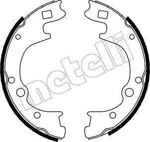 Metelli 53-0174 - Комплект гальм, барабанний механізм autozip.com.ua