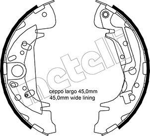 Metelli 53-0172Y - Комплект гальм, барабанний механізм autozip.com.ua