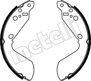 Metelli 53-0399 - Комплект гальм, барабанний механізм autozip.com.ua