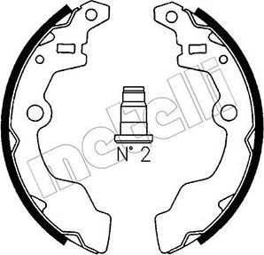 Metelli 53-0396 - Комплект гальм, барабанний механізм autozip.com.ua