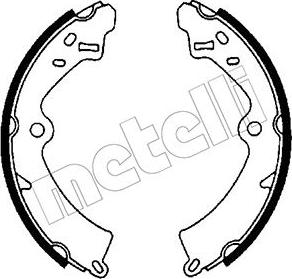 Metelli 53-0392 - Комплект гальм, барабанний механізм autozip.com.ua