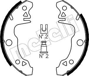 Metelli 53-0341 - Комплект гальм, барабанний механізм autozip.com.ua