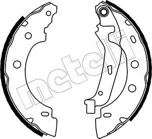 Metelli 53-0355 - Комплект гальм, барабанний механізм autozip.com.ua