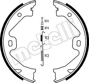 Metelli 53-0369K - Комплект гальм, ручник, парковка autozip.com.ua