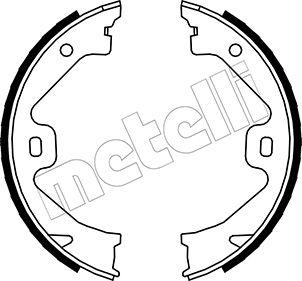 Metelli 53-0369 - Комплект гальм, ручник, парковка autozip.com.ua