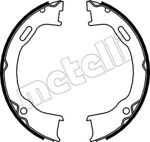 Metelli 53-0364 - Комплект гальм, ручник, парковка autozip.com.ua