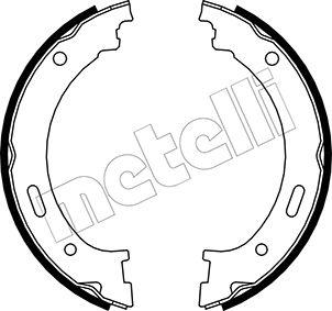 Metelli 53-0361 - Комплект гальм, ручник, парковка autozip.com.ua