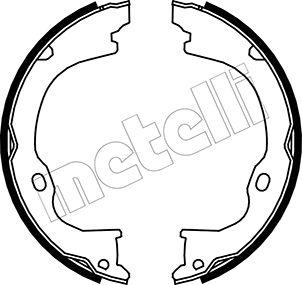 Metelli 53-0363 - Комплект гальм, ручник, парковка autozip.com.ua