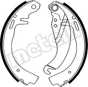 Metelli 53-0303 - Комплект гальм, барабанний механізм autozip.com.ua