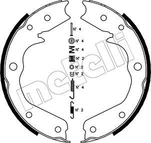 Metelli 53-0315K - Комплект гальм, ручник, парковка autozip.com.ua