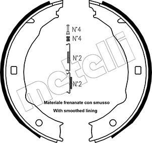 Metelli 53-0330K - Комплект гальм, ручник, парковка autozip.com.ua