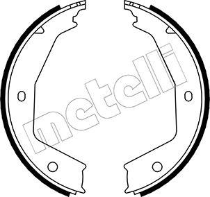 Metelli 53-0331 - Комплект гальм, ручник, парковка autozip.com.ua