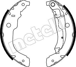 Metelli 53-0333 - Комплект гальм, барабанний механізм autozip.com.ua