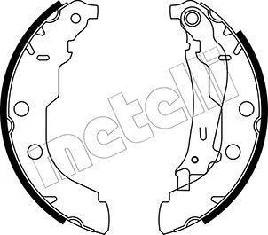 Metelli 53-0326 - Комплект гальм, барабанний механізм autozip.com.ua