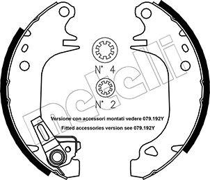 Metelli 53-0320Y - Комплект гальм, барабанний механізм autozip.com.ua