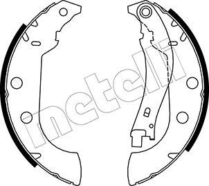 Metelli 53-0327 - Комплект гальм, барабанний механізм autozip.com.ua