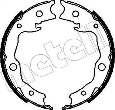 Metelli 53-0295 - Комплект гальм, барабанний механізм autozip.com.ua