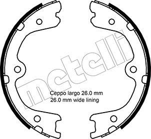 Metelli 53-0298 - Комплект гальм, ручник, парковка autozip.com.ua